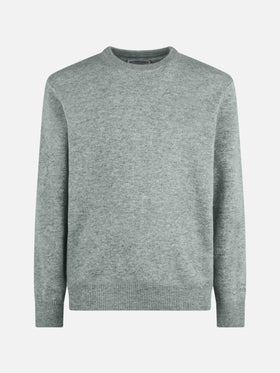 Maglione Regent in 100% CASHMERE grigio mélange
