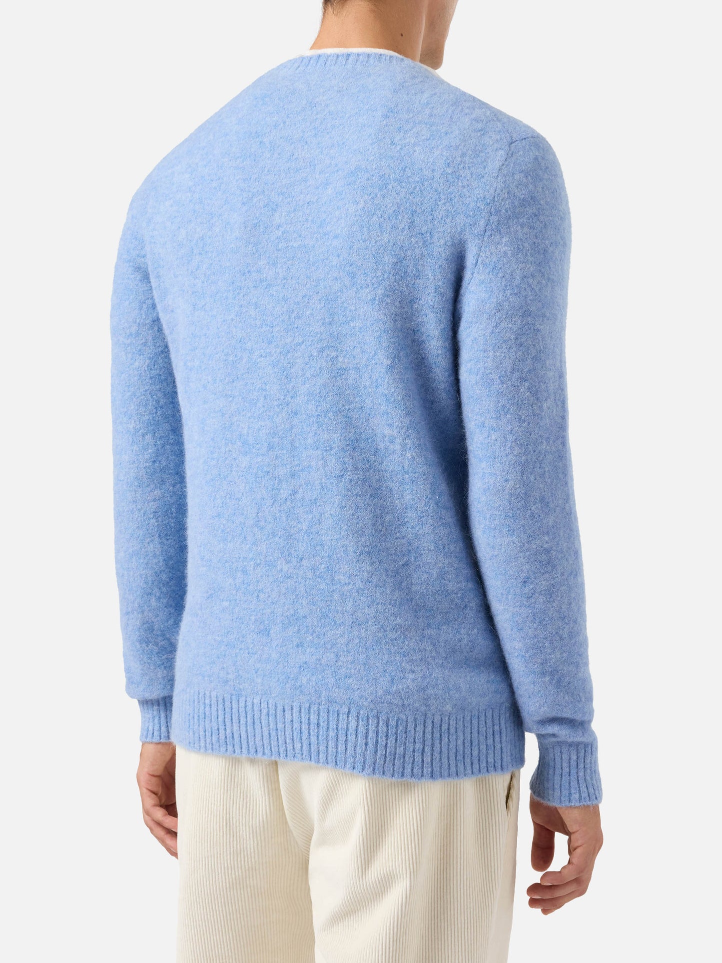 Maglione Regent in alpaca stretch azzurro chiaro