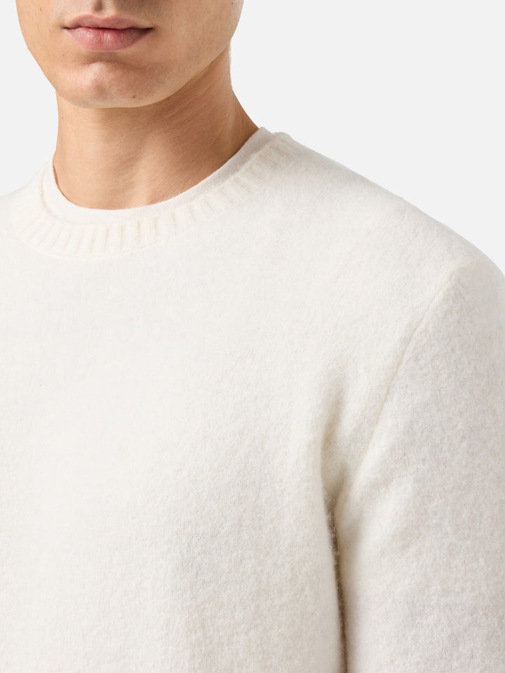 Regent lwhite stretch alpaca sweater