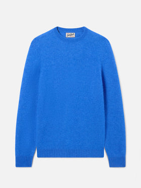 Blue Jersey de cuello redondo Regent en mezcla de alpaca 