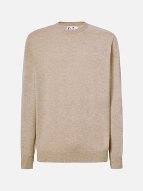Regent wool-cashmere sweater in khaki