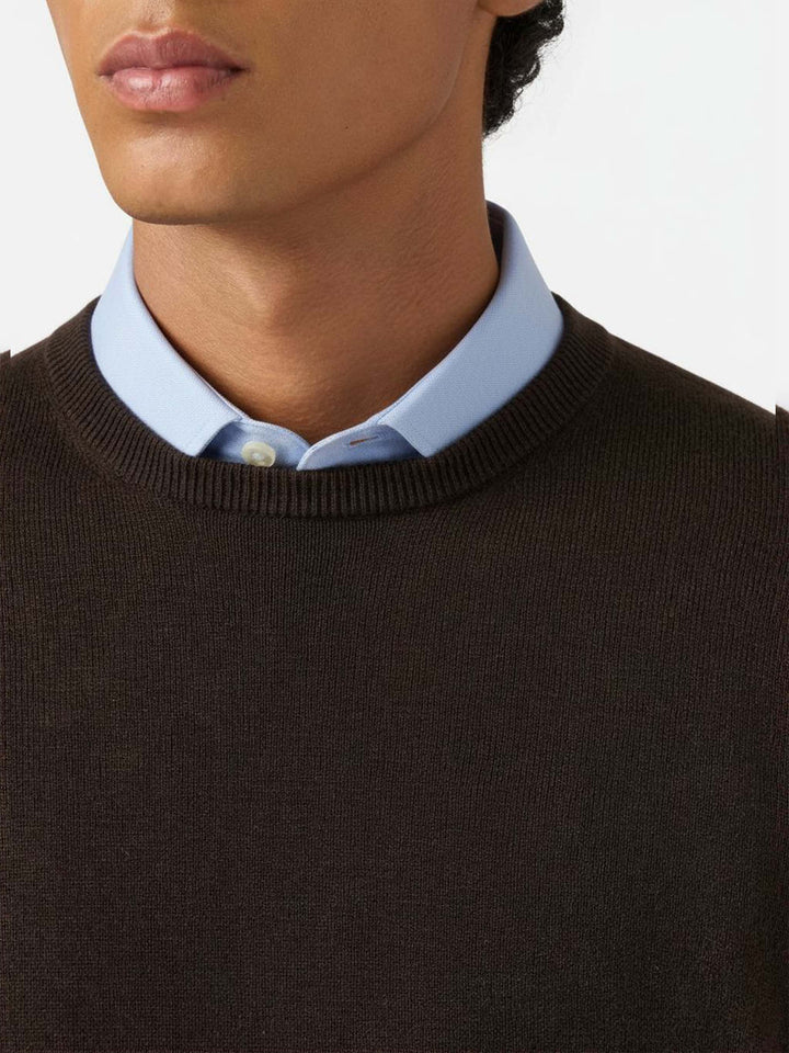 Maglione Regent in lana e cashmere marrone