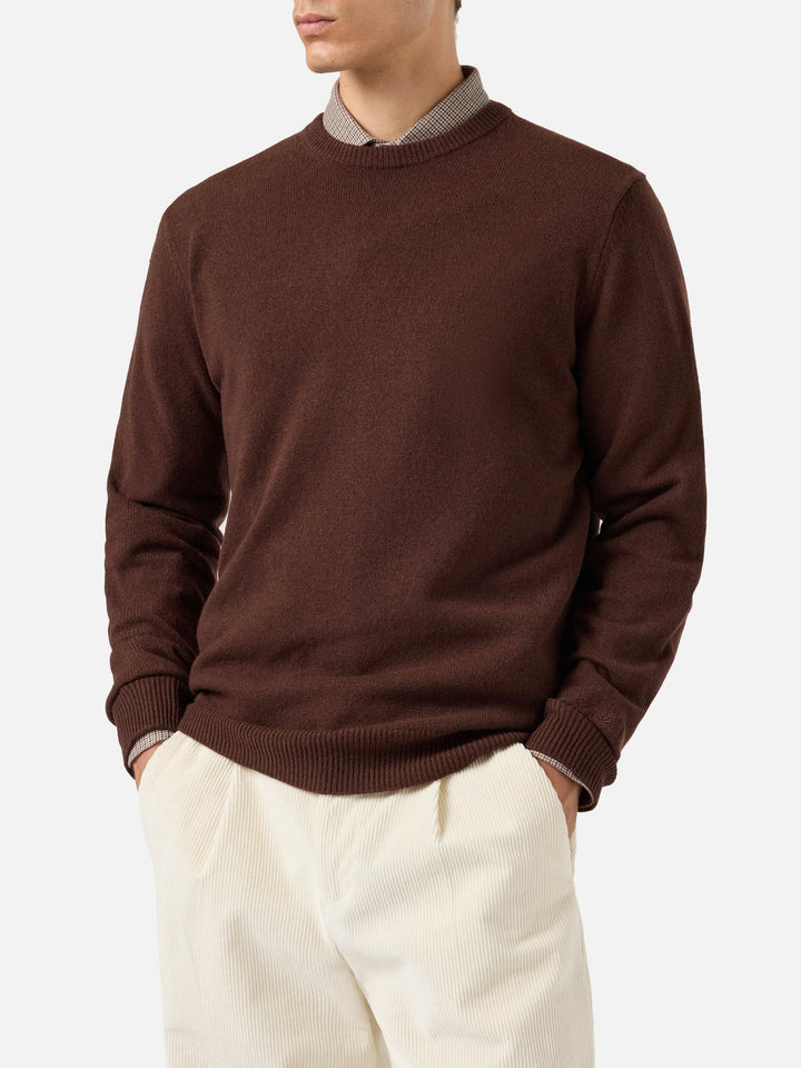Regent brown lambswool sweater