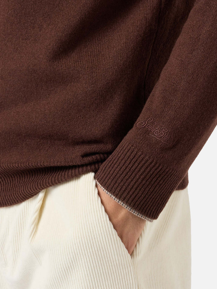 Regent brown lambswool sweater