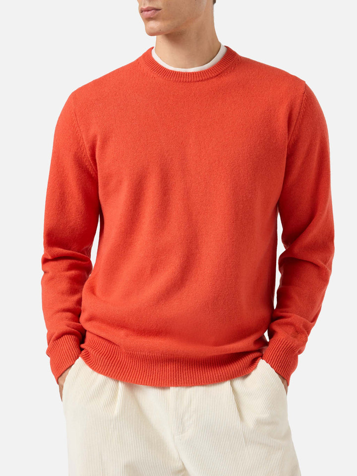 Regent orange lambswool sweater
