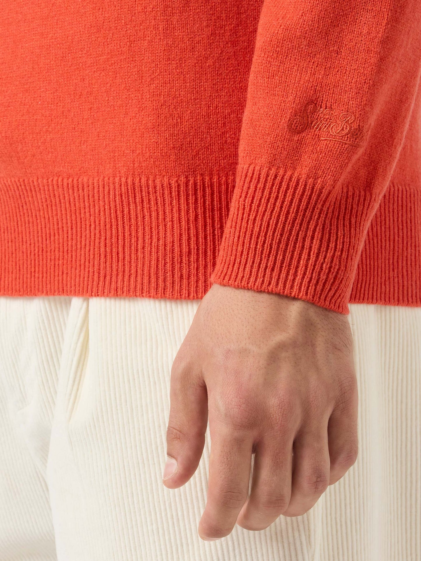 Regent orange lambswool sweater