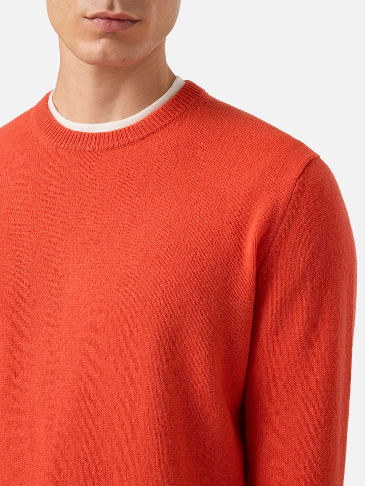 Regent orange lambswool sweater