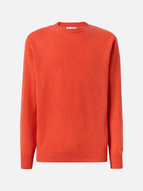 Regent orange lambswool sweater