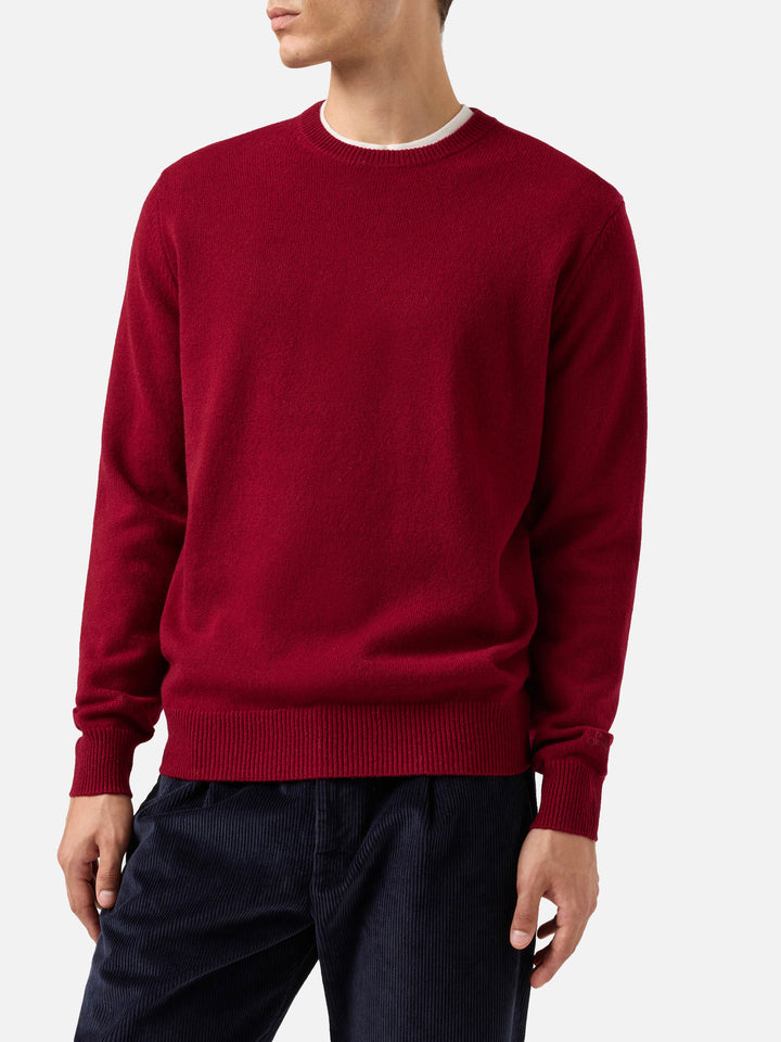 Regent burgundy lambswool sweater