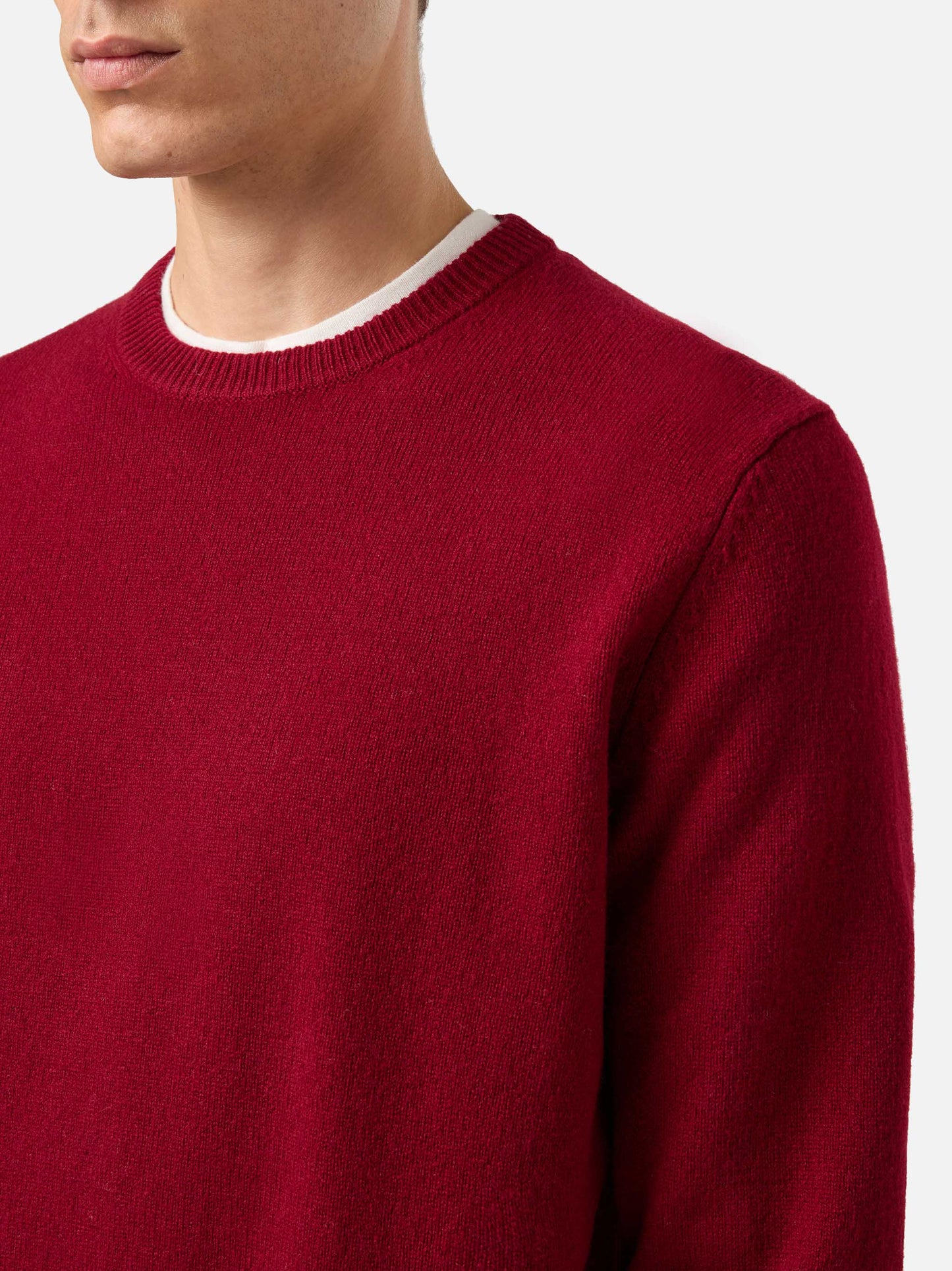 Regent burgundy lambswool sweater