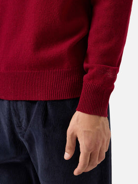 Regent burgundy lambswool sweater