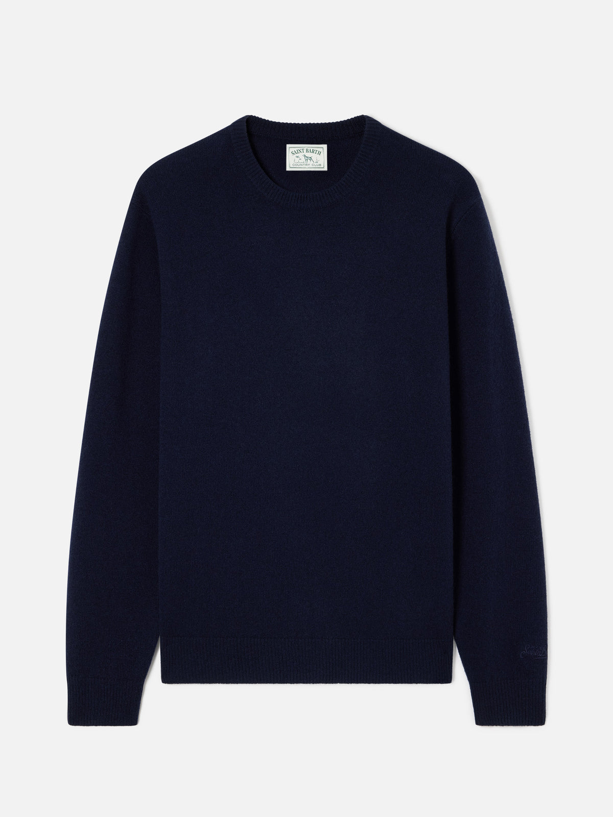 Jersey de cuello redondo en lambswool Regent Navy blue 