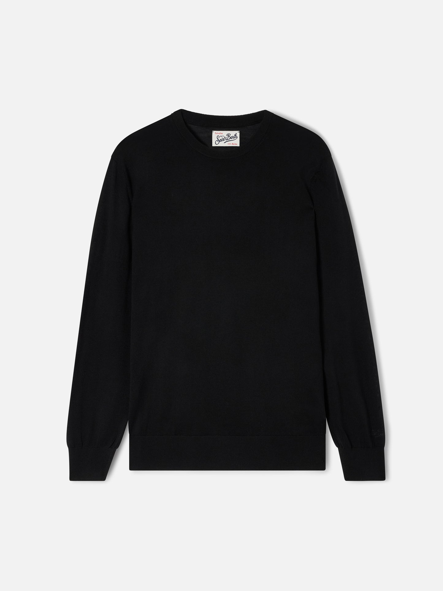 Girocollo Regent in Merino nero