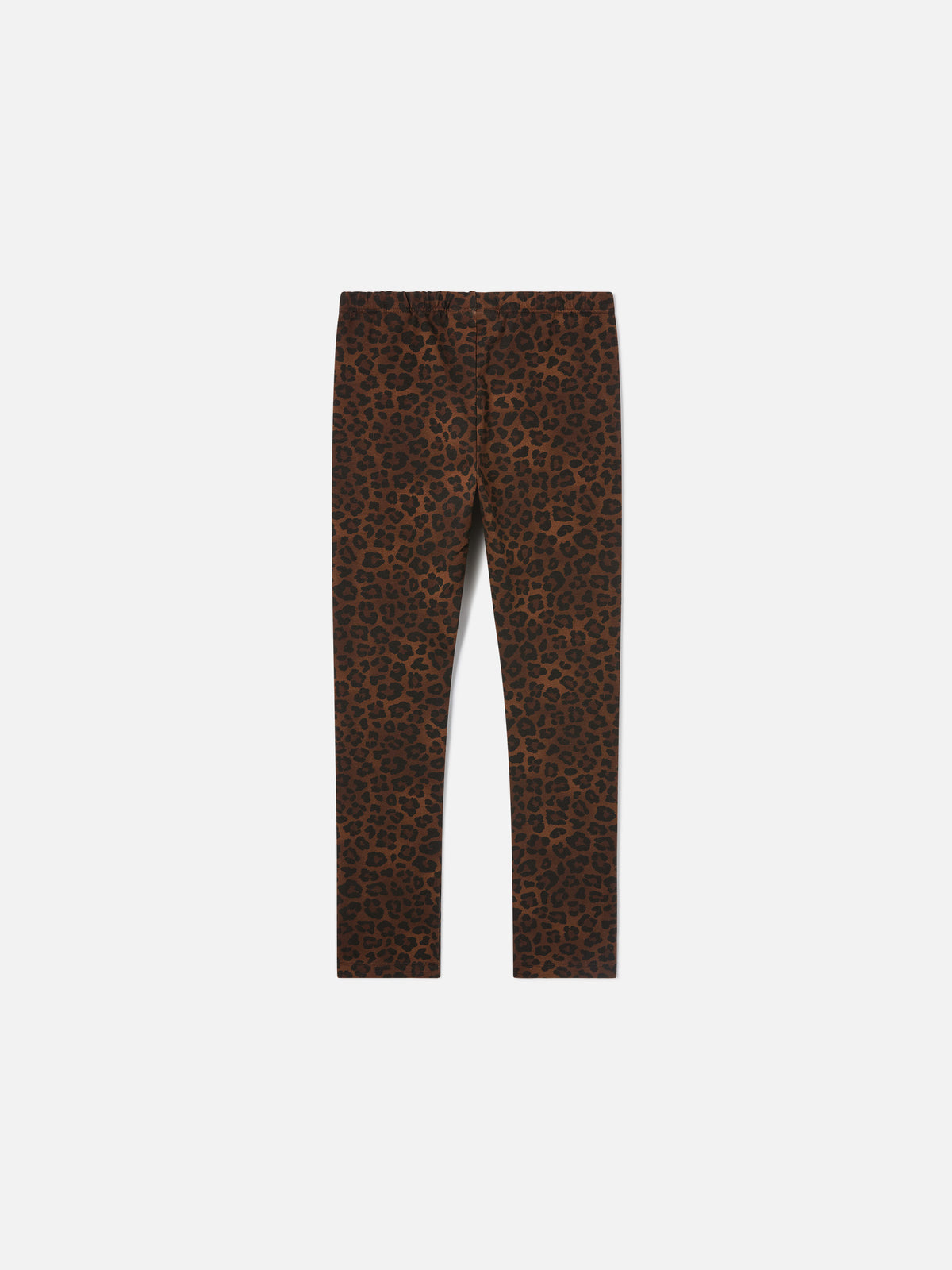 Legging Rosy en coton marron avec imprimé léopard 