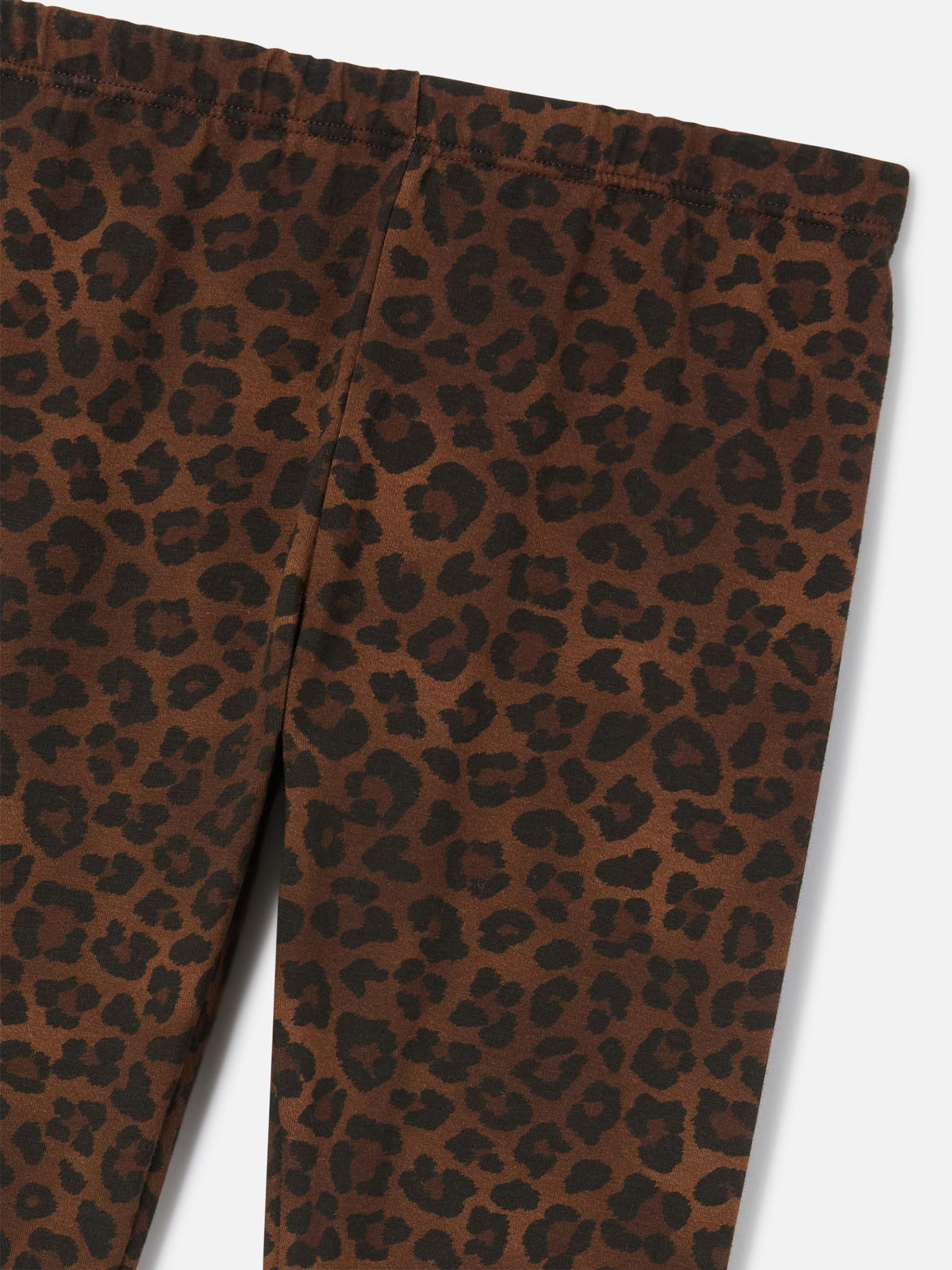 Legging Rosy en coton marron avec imprimé léopard 