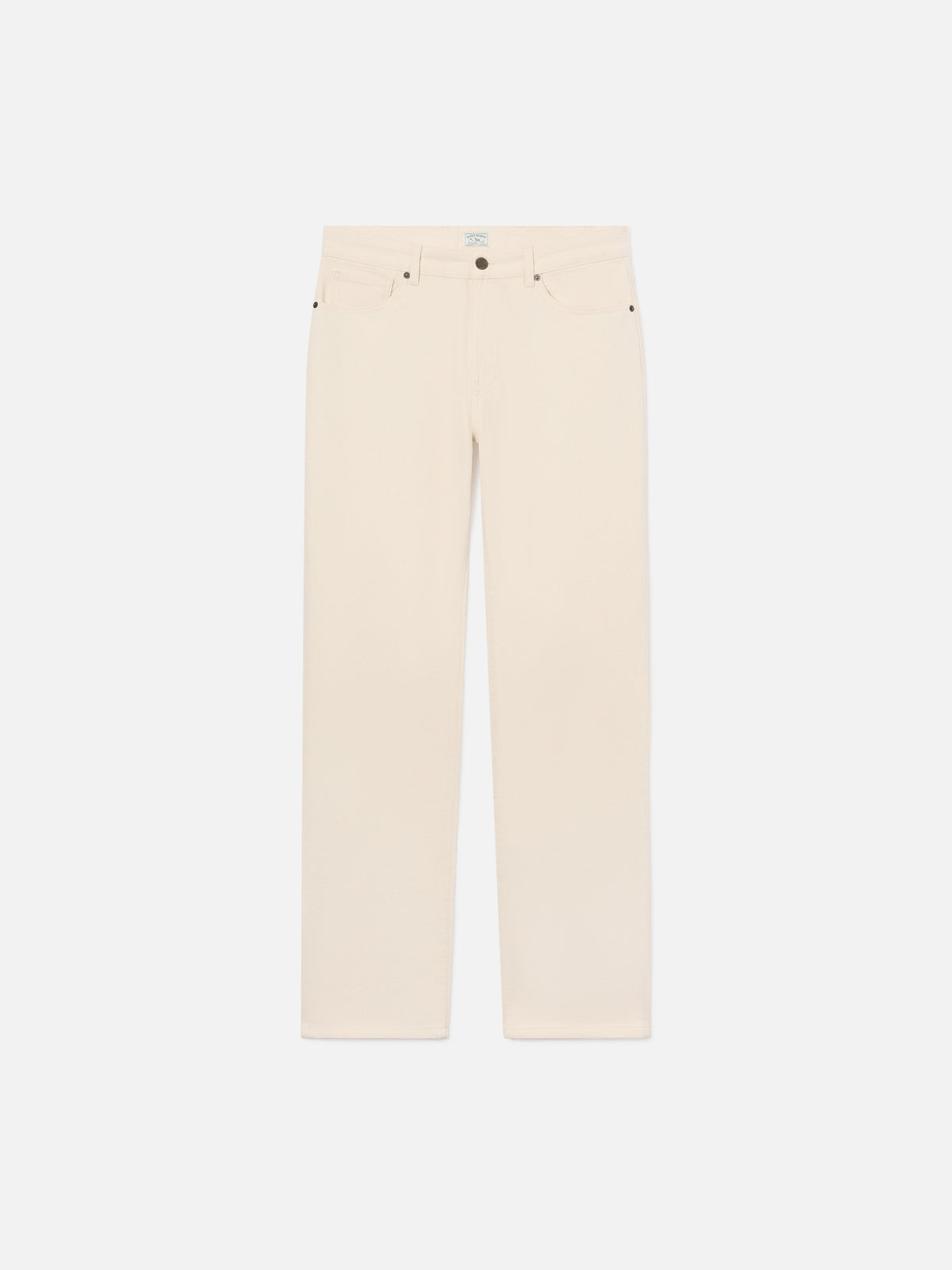 Pantalones beige Riverdale de algodón de cinco bolsillos 