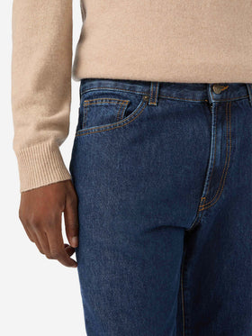 Light blue Riverdale denim jeans with stone wash finish