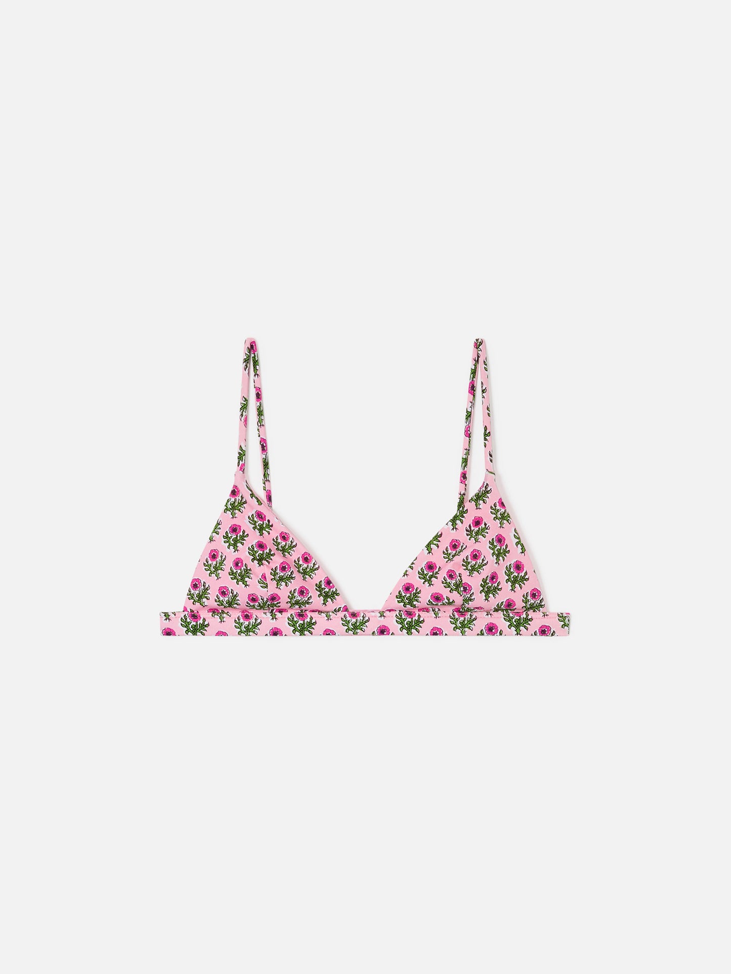 Haut de bikini triangle Rylie à imprimé floral 