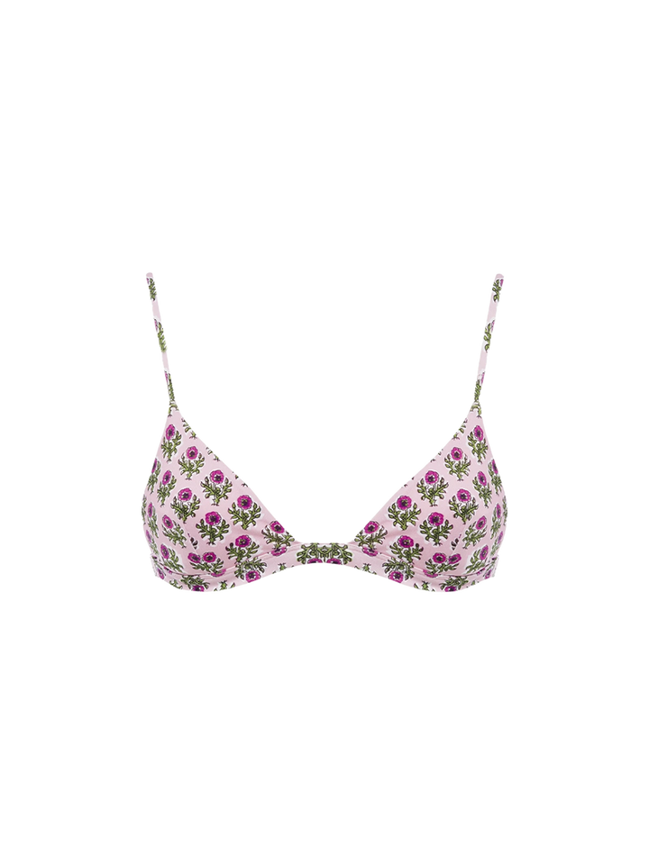 Woman flower triangle top swimsuit Rylie