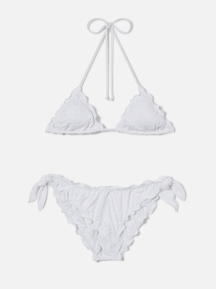 Sagittarius Moon bikini in white sangallo