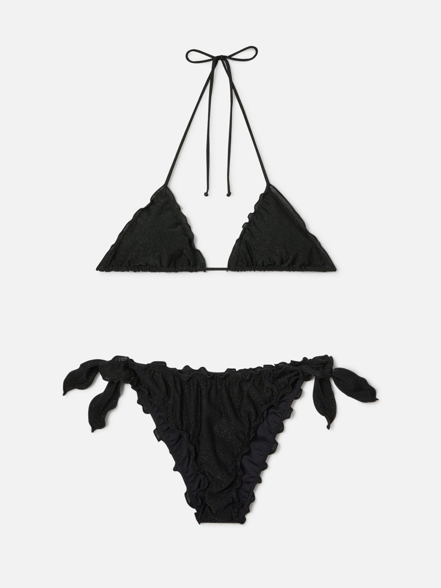 Bikini triangle Sagittarius Moon en lurex noir 