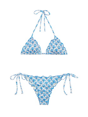 Bikini classico a triangolo Sagittarius Miami con stampa floreale