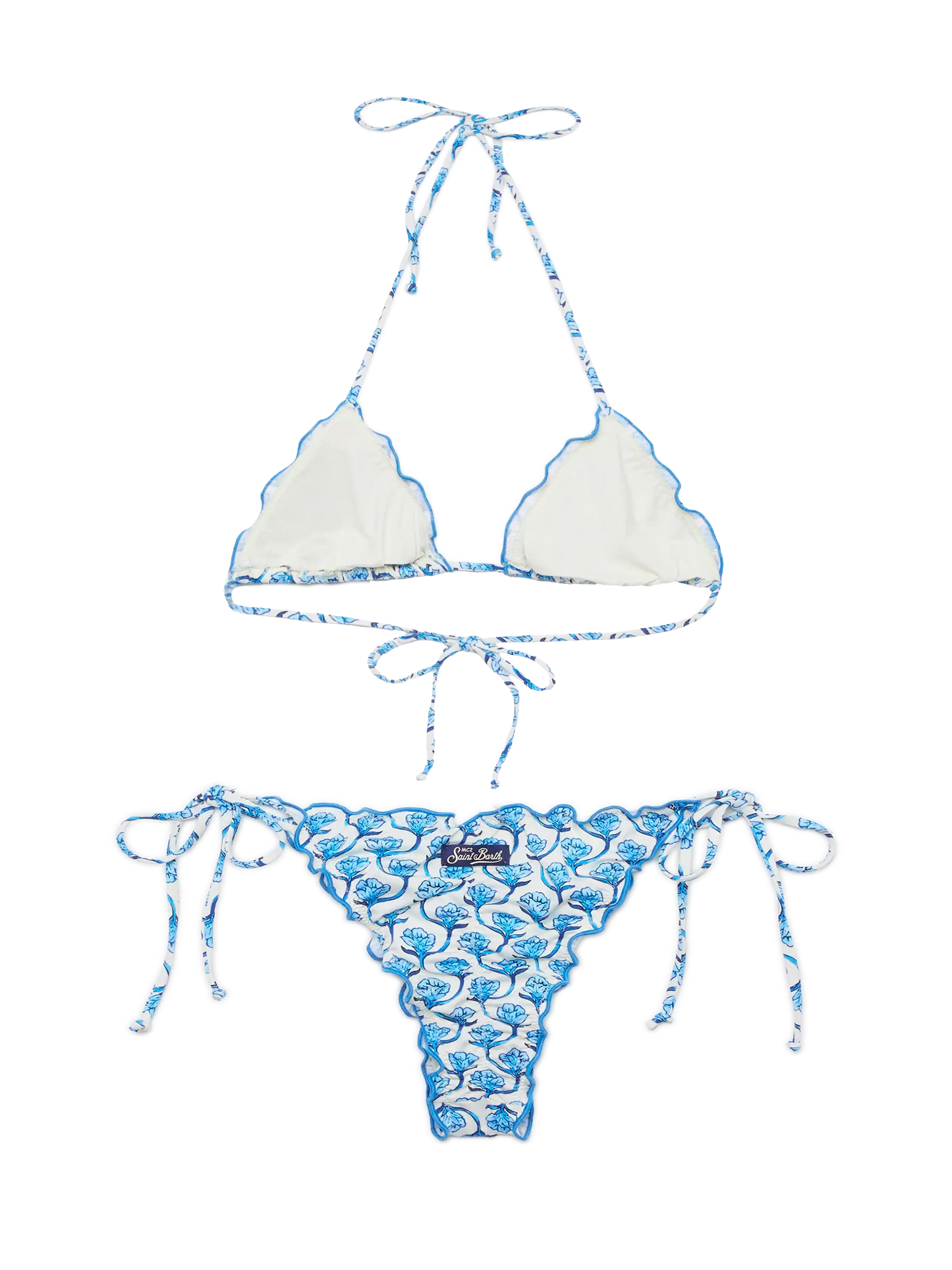 Bikini classico a triangolo Sagittarius Miami con stampa floreale