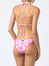 Klassischer Damen-Triangel-Bikini „Toile de Jouy“ Sagittarius Moon