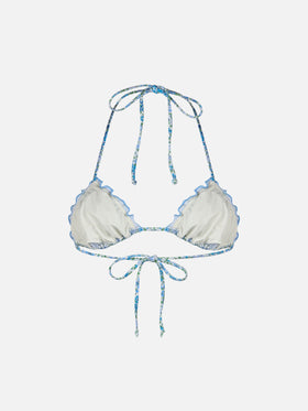 Woman Joanna Luise classic triangle beach top Sagittarius | MADE WITH LIBERTY FABRIC