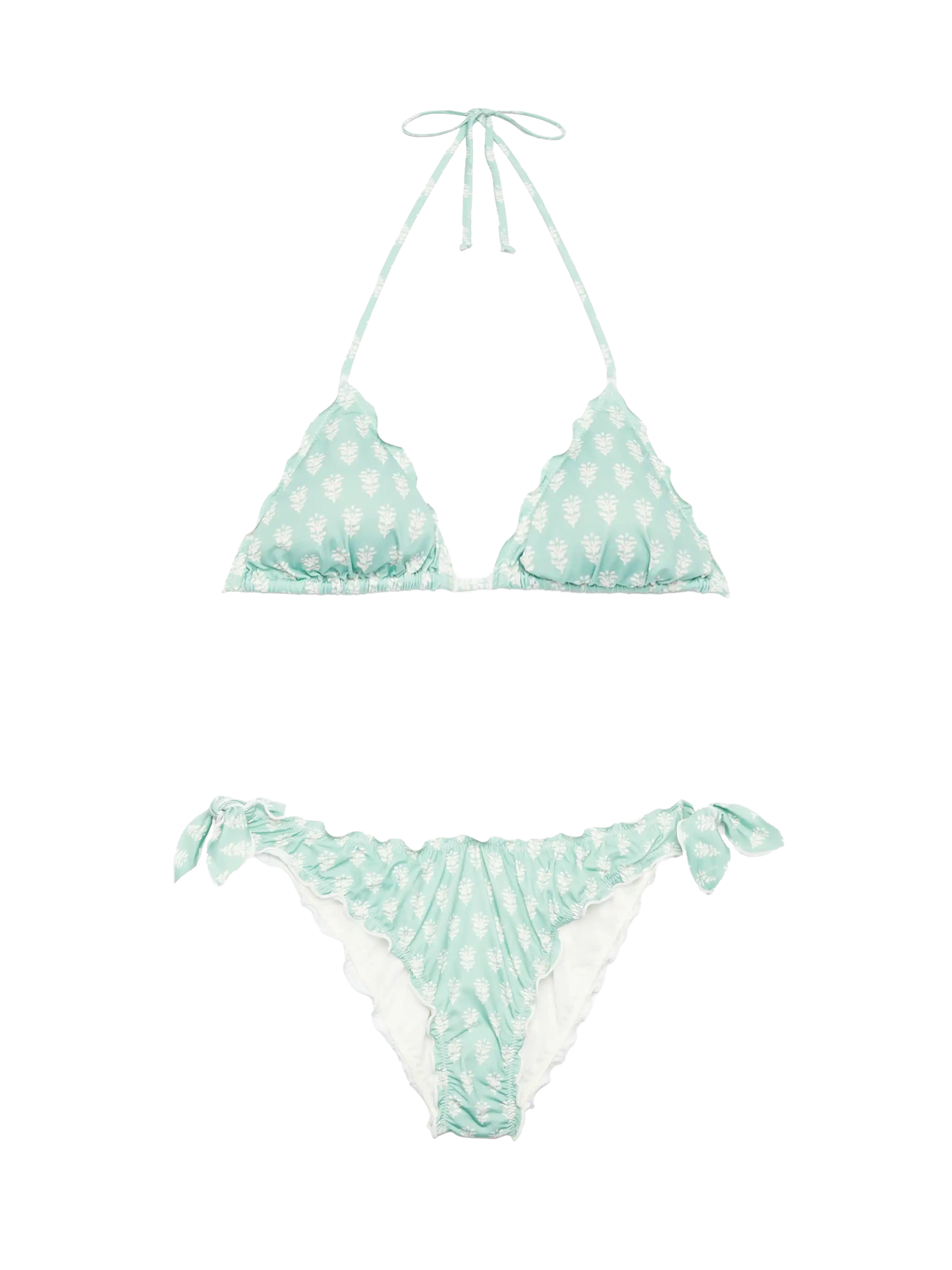 Bikini classico a triangolo Sagittarius Moon con stampa floreale