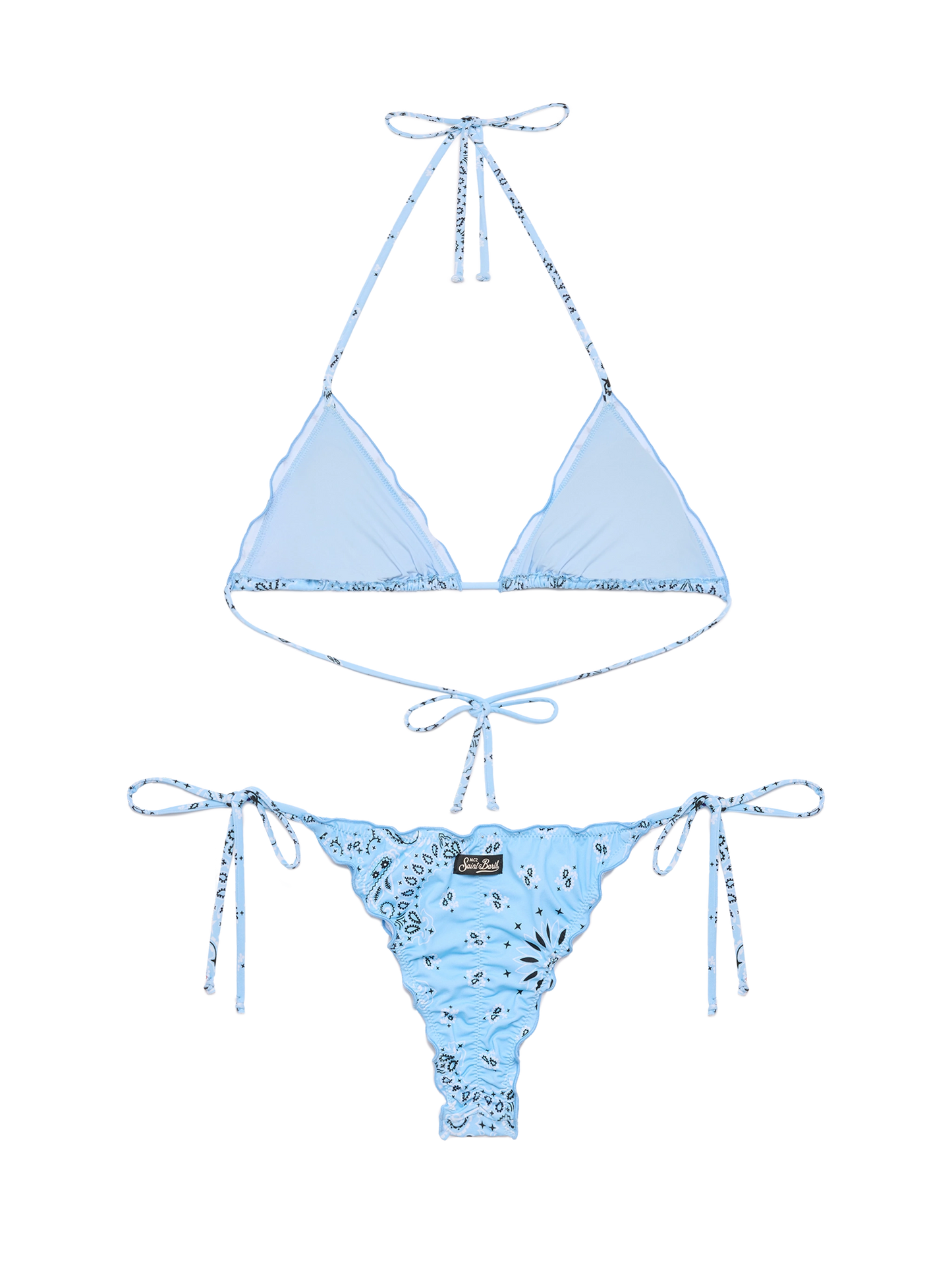 Bikini classico a triangolo Sagittarius Miami con stampa bandana