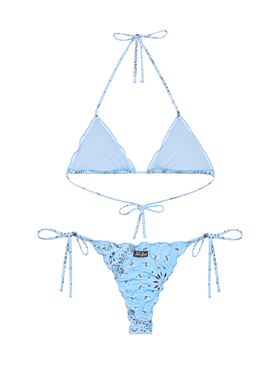 Bikini classico a triangolo Sagittarius Miami con stampa bandana