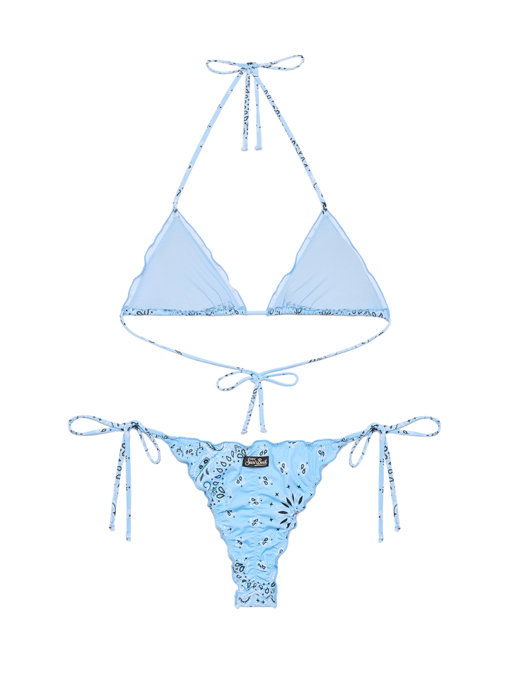 Classic triangle bikini Sagittarius Miami with bandanna print