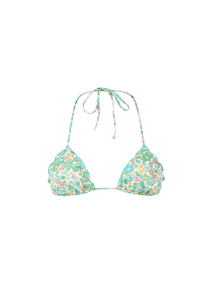 Woman Betsy classic triangle beach top Sagittarius | MADE WITH LIBERTY FABRIC