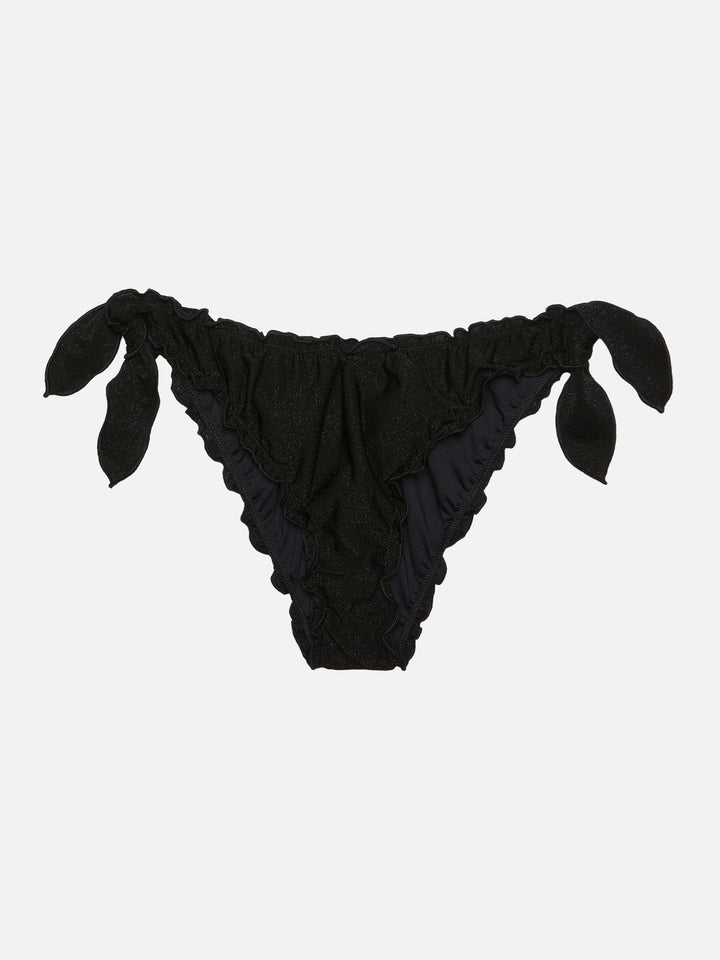 Bikini classico a triangolo Sagittarius Moon in lurex nero