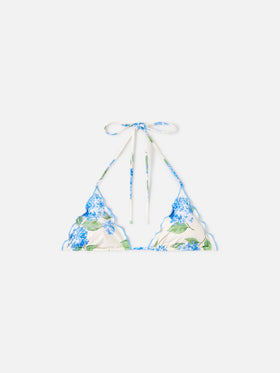 Haut de bikini triangle classique Sagittarius à imprimé floral 