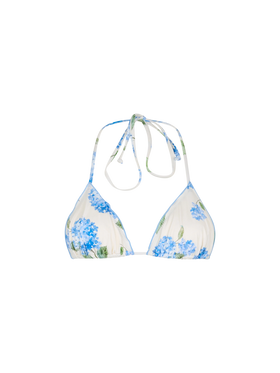 Sagittarius classic triangle top with floral print - MC2 Saint Barth