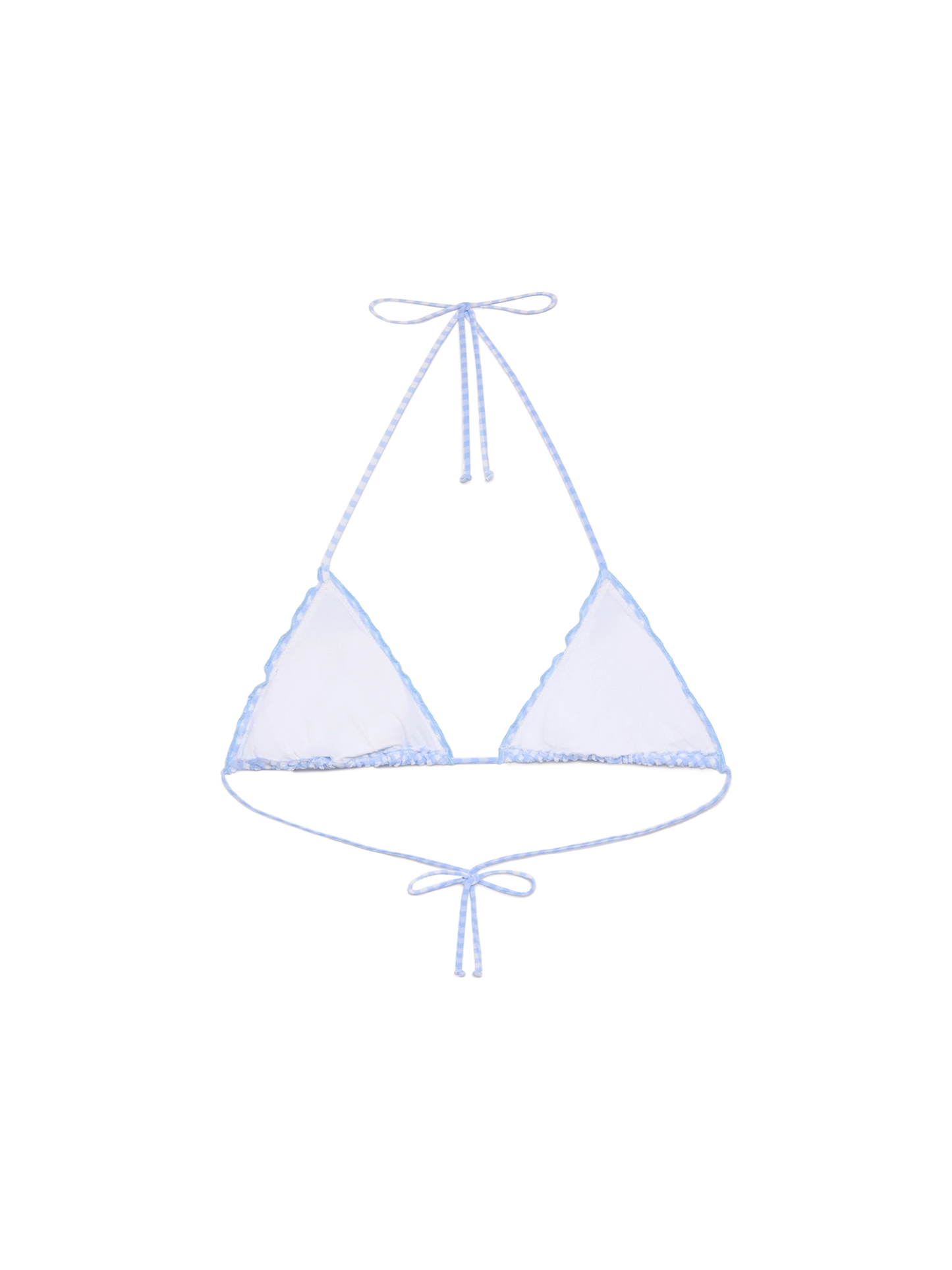 Sagittarius – Klassisches Triangel-Top aus Seersucker mit Gingham-Print
