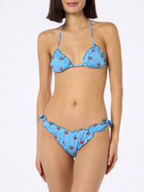 Klassischer Triangel-Bikini für Damen Sarius mit Krabben-Print