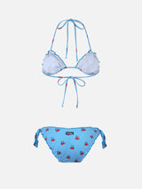 Klassischer Triangel-Bikini für Damen Sarius mit Krabben-Print