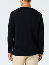 T-shirt da uomo in misto cashmere nero Scott