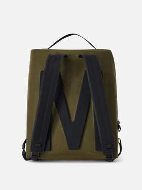 Military green Seamless waxed backpack