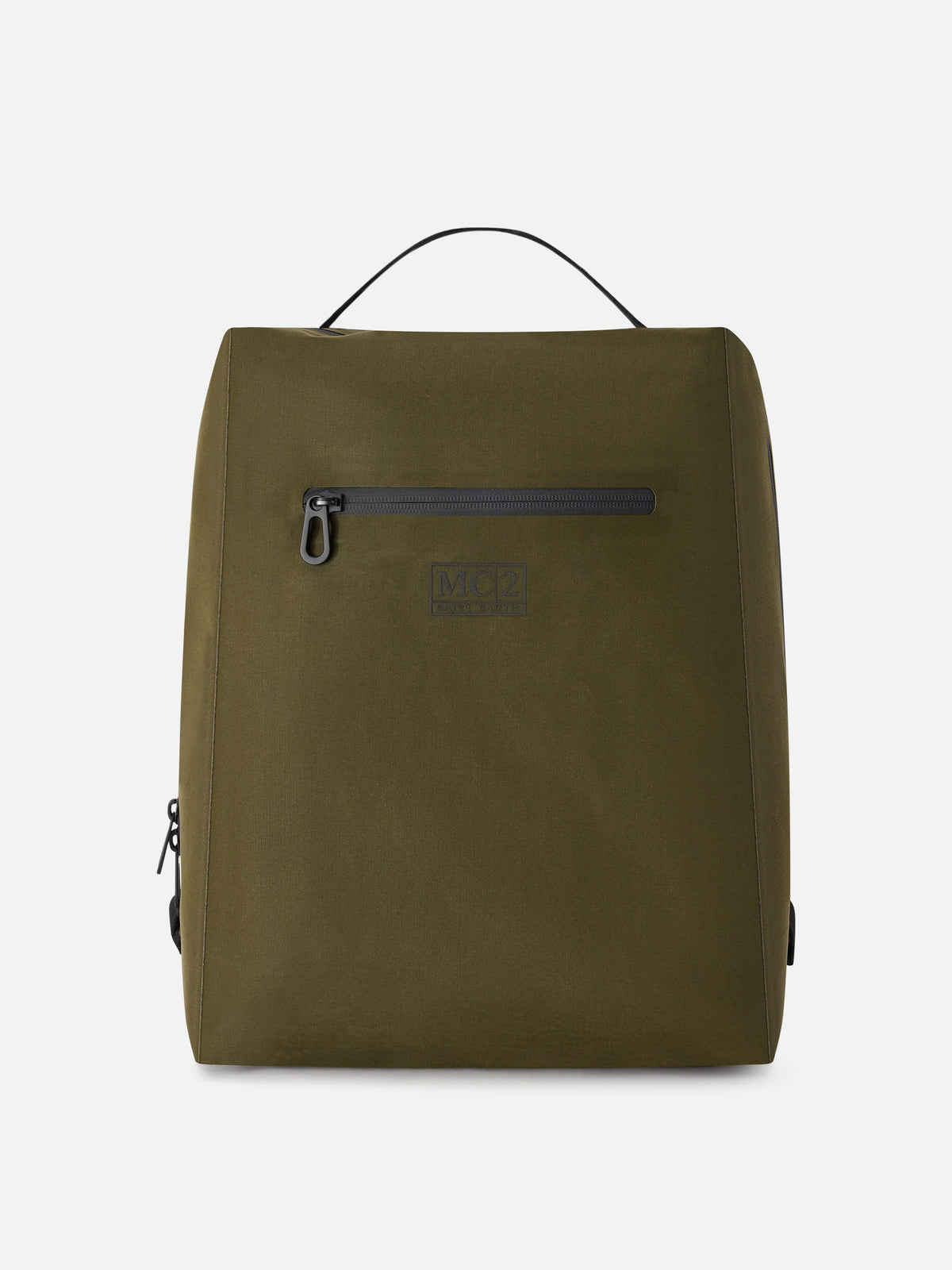 Nahtloser gewachster Rucksack in Military Green 