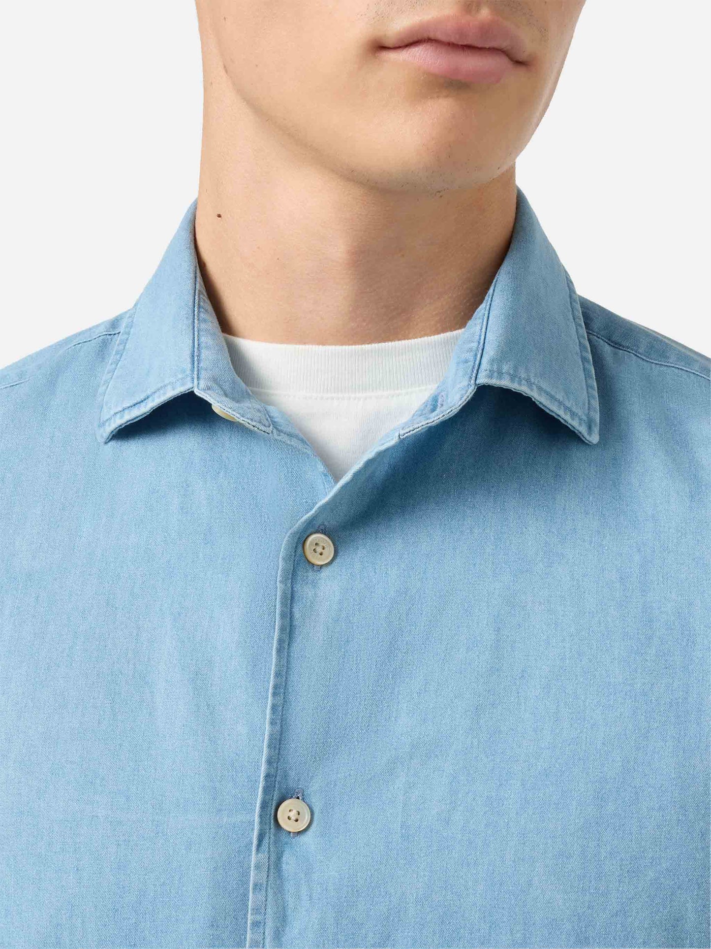 Seefeld chambray shirt with classic collar