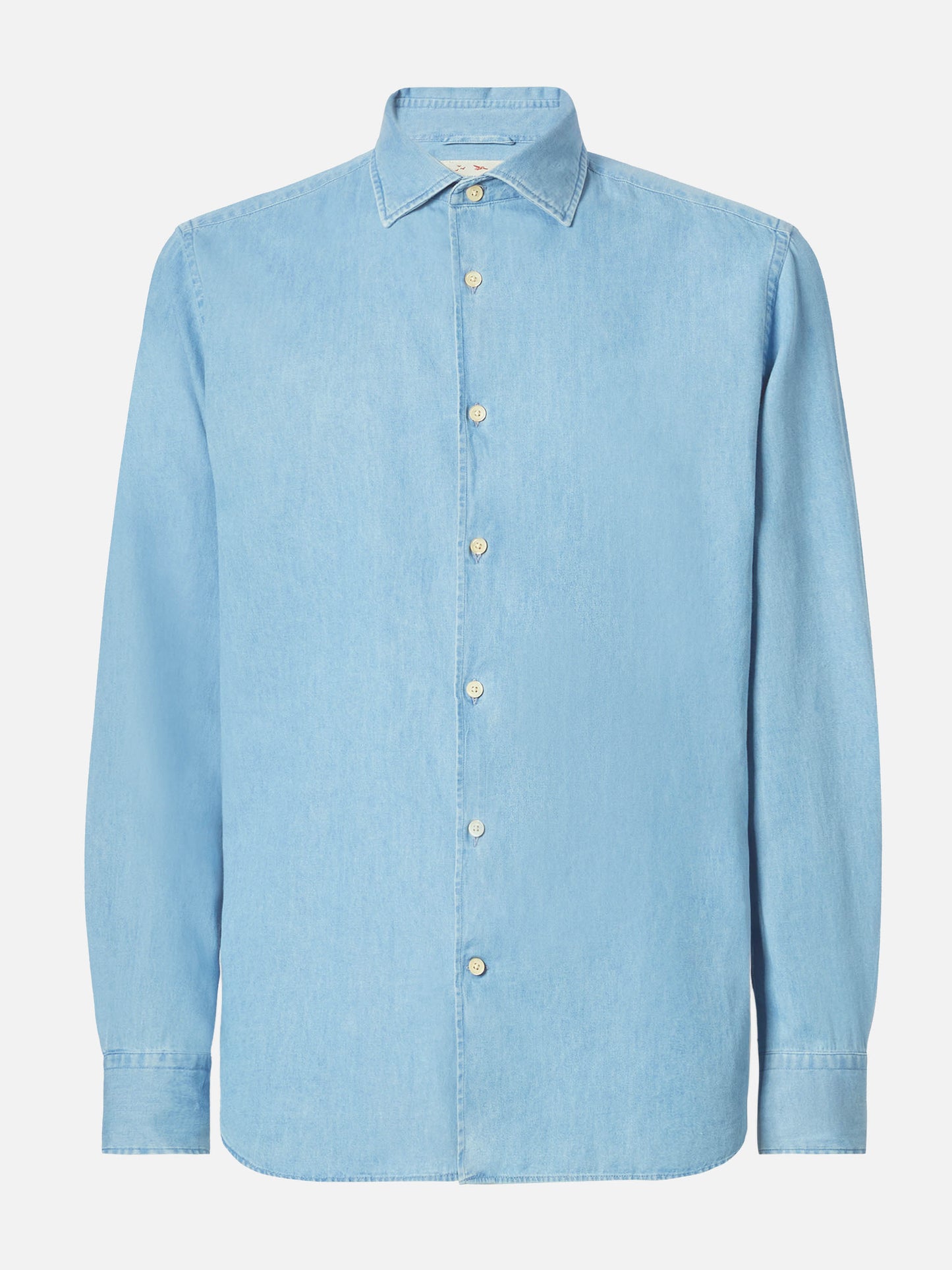 Camicia Seefeld in chambray con collo classico 
