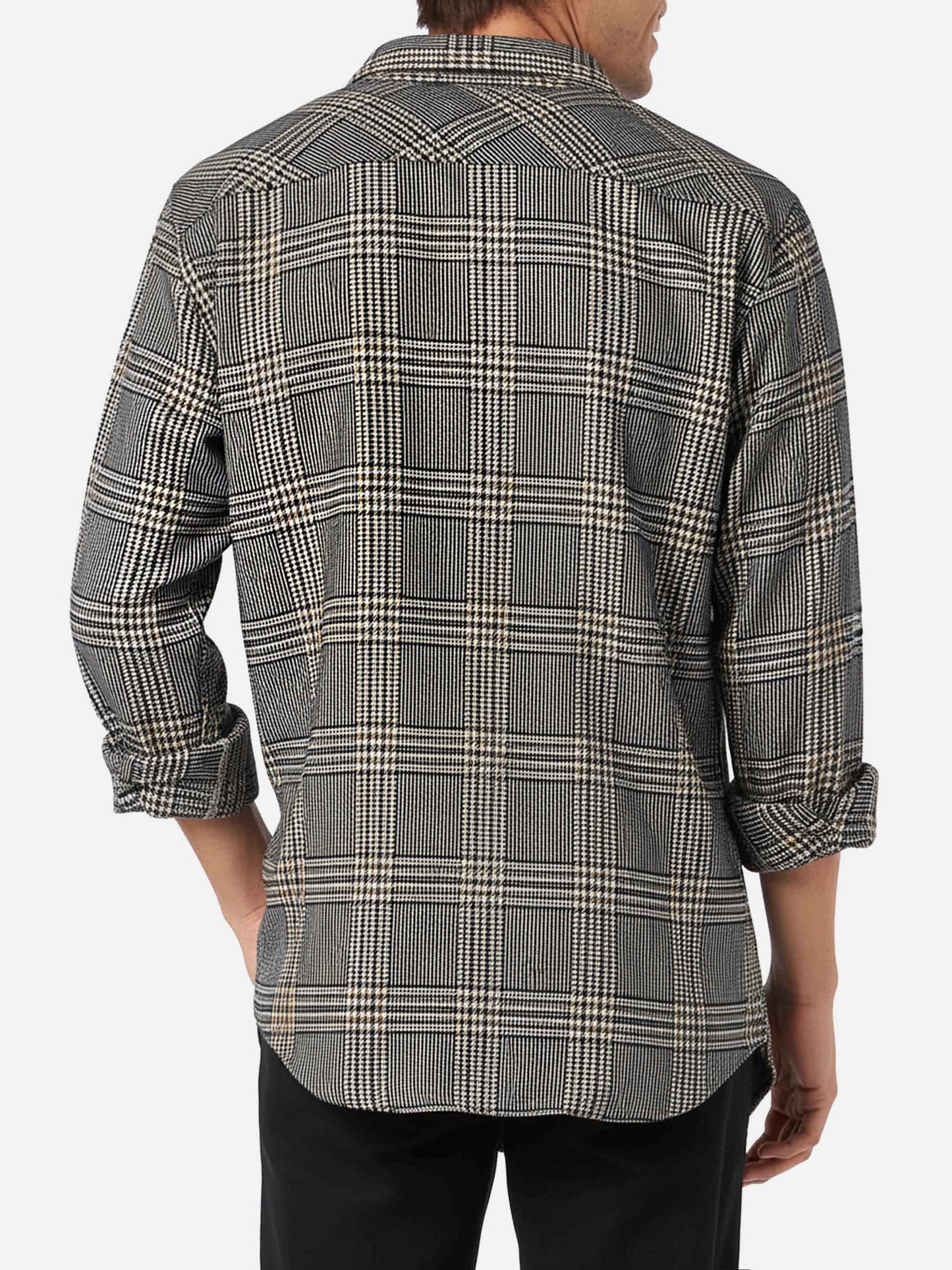 Wollhemd für Herren mit Prince-of-Wales-Muster