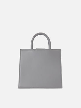 Shop Bag Midi Handbag in grey leather