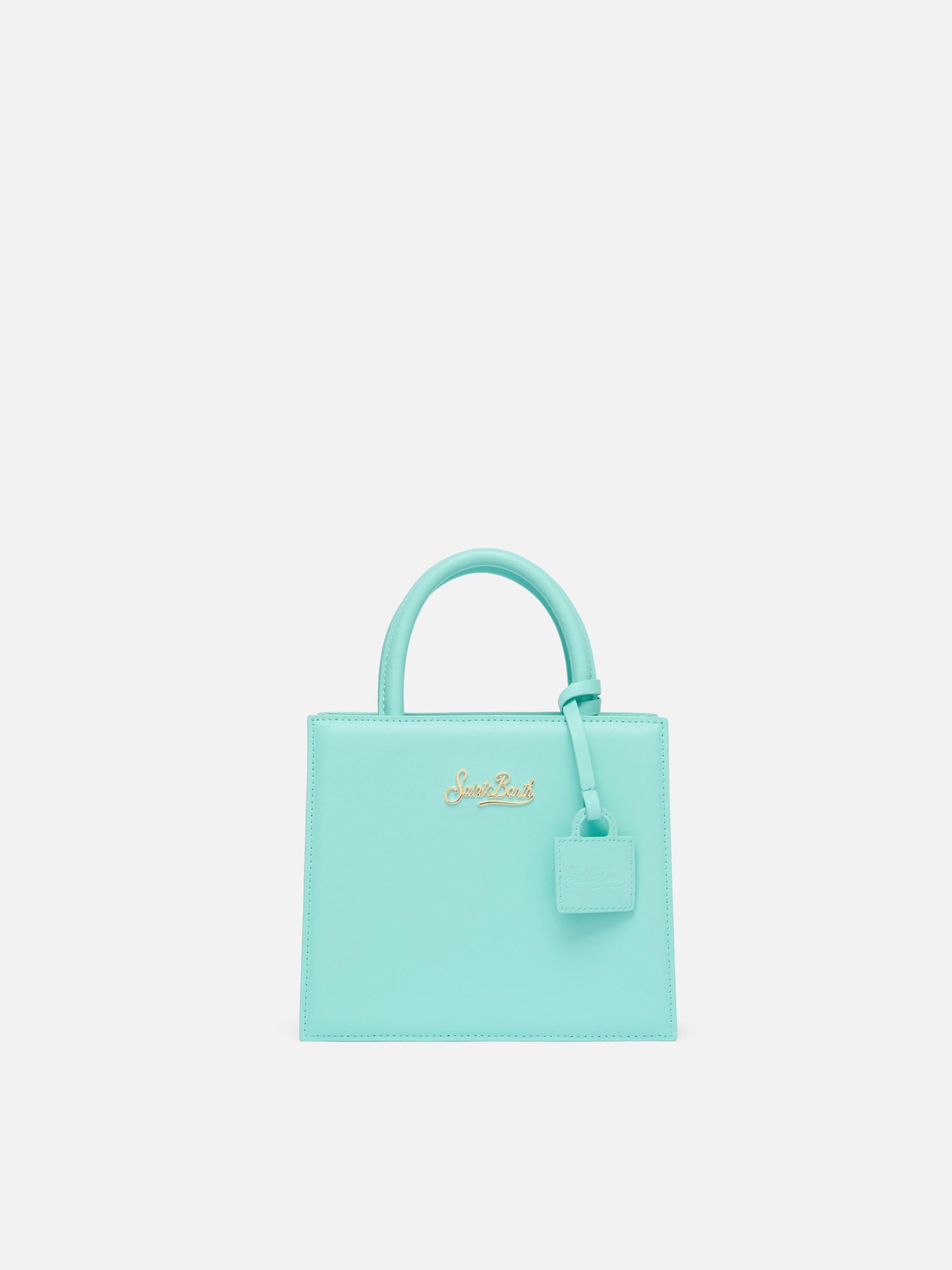 Shop Bag Mini in water green leather