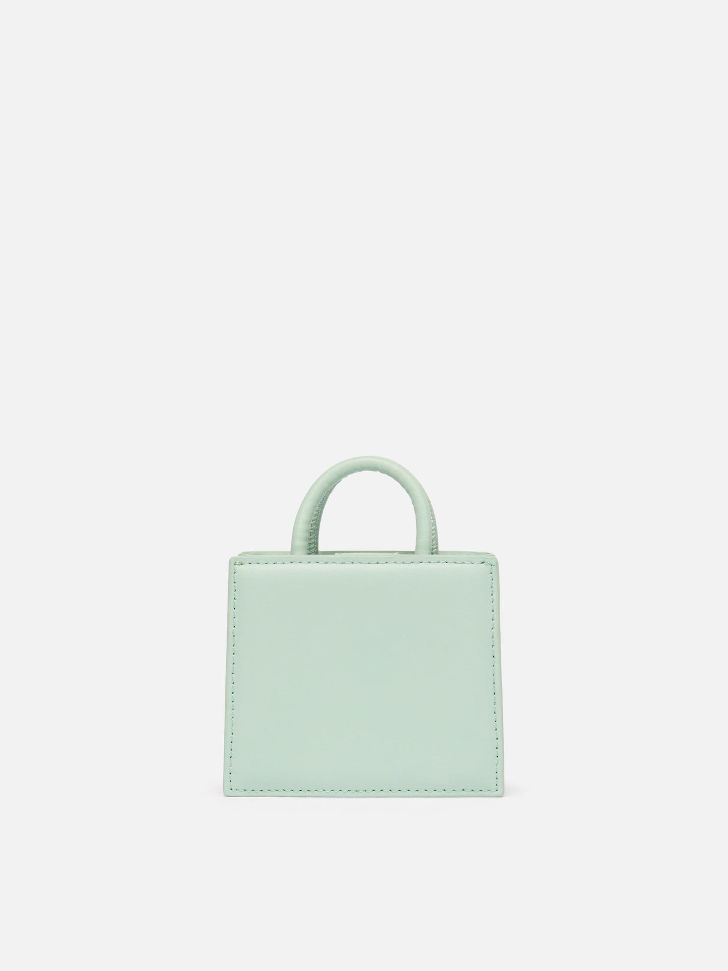 Shop Bag Micro in pelle verde salvia