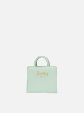 Shop Bag Micro in pelle verde salvia